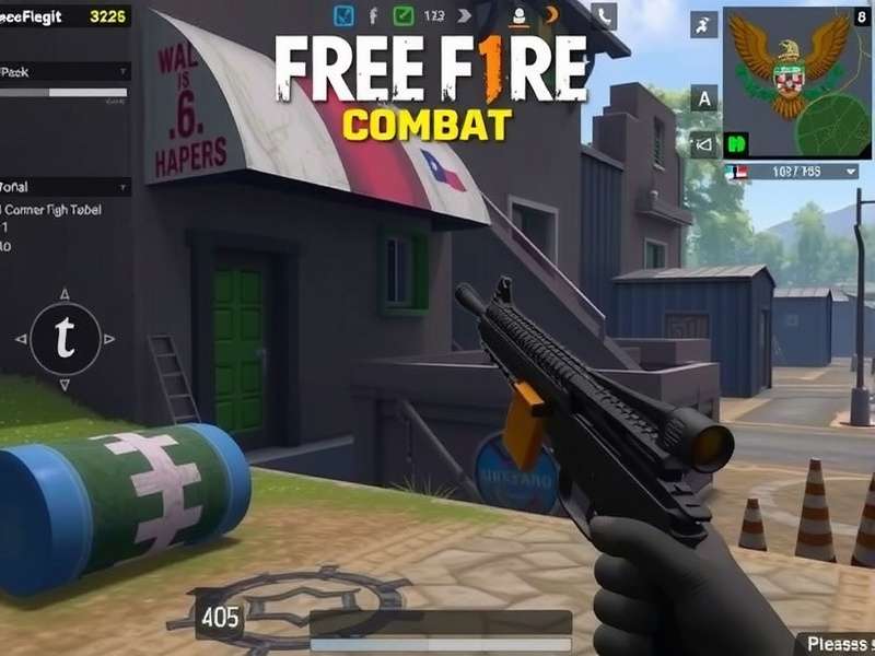 Free Fire Combat India gameplay screenshot showing character and environment